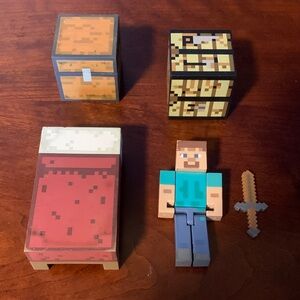 Mine Craft Survival Pack Figure Set with Steve &  Accessories